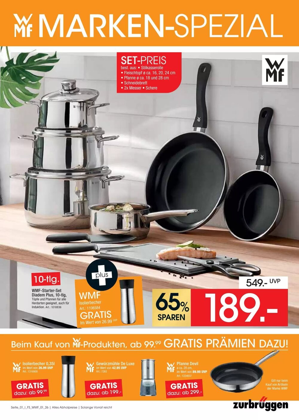 Zurbrüggen Prospekt (ab 16.03.2026) zum Blättern - Seite 1