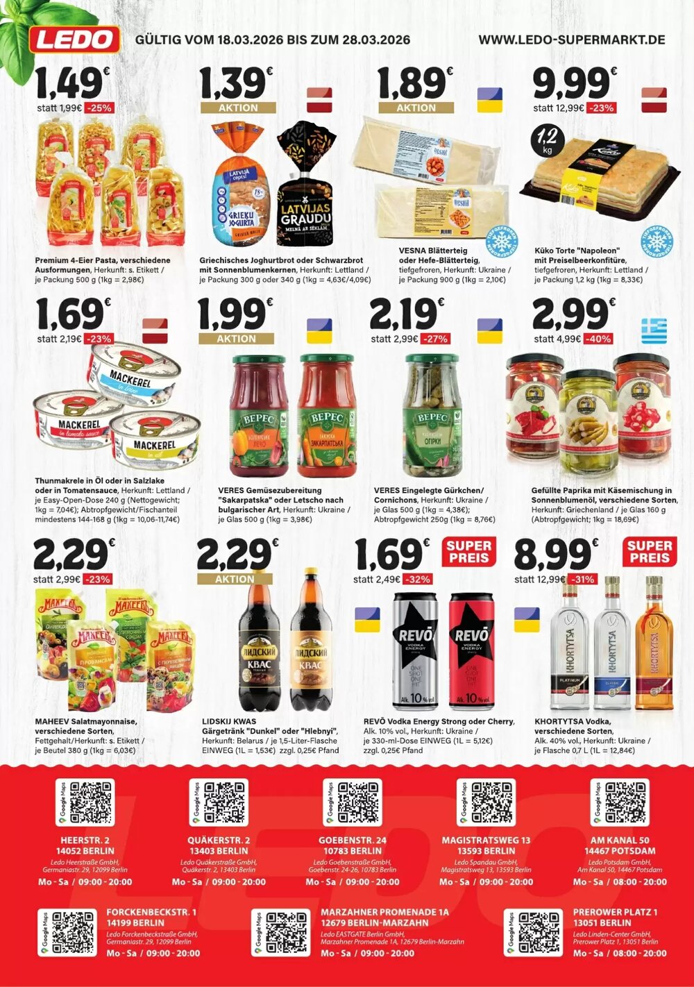 LEDO Prospekt (ab 18.03.2026) zum Blättern - Seite 1