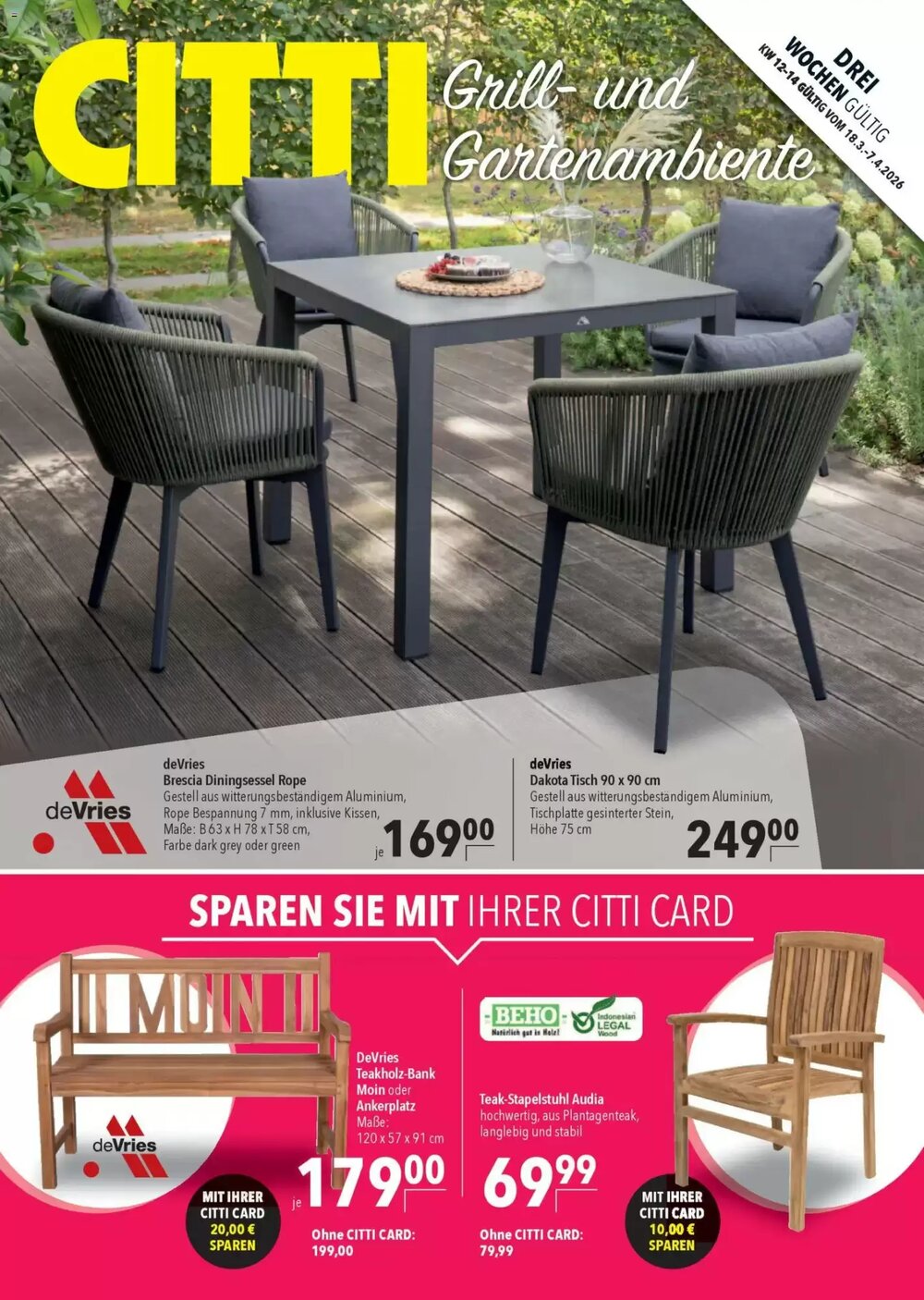 CITTI Markt Prospekt (ab 18.03.2026) zum Blättern - Seite 1