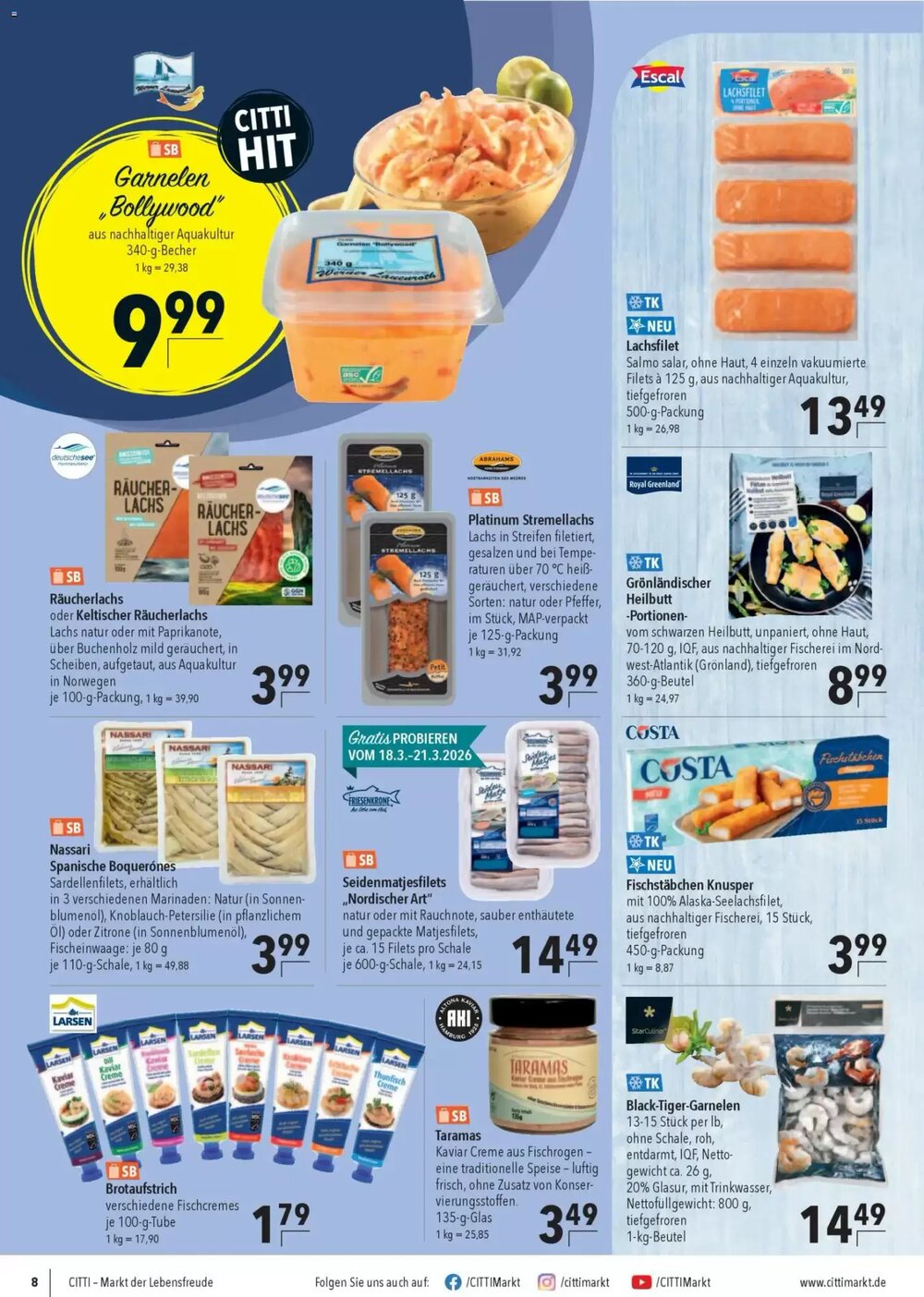 CITTI Markt Prospekt (ab 18.03.2026) zum Blättern - Seite 8