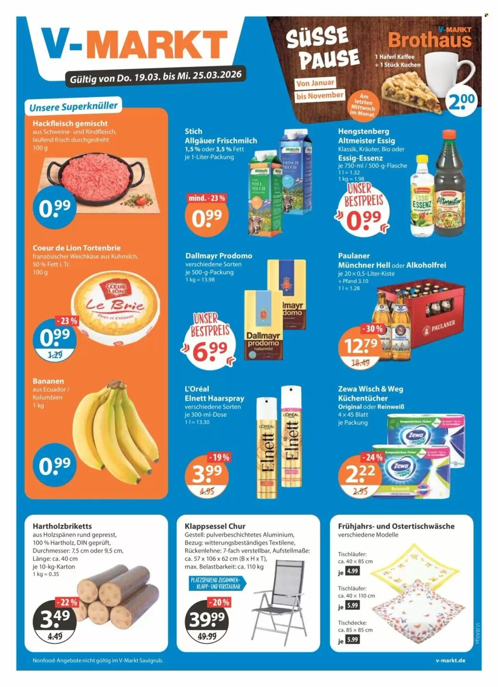 V Markt Prospekt (ab 19.03.2026) zum Blättern - Seite 1