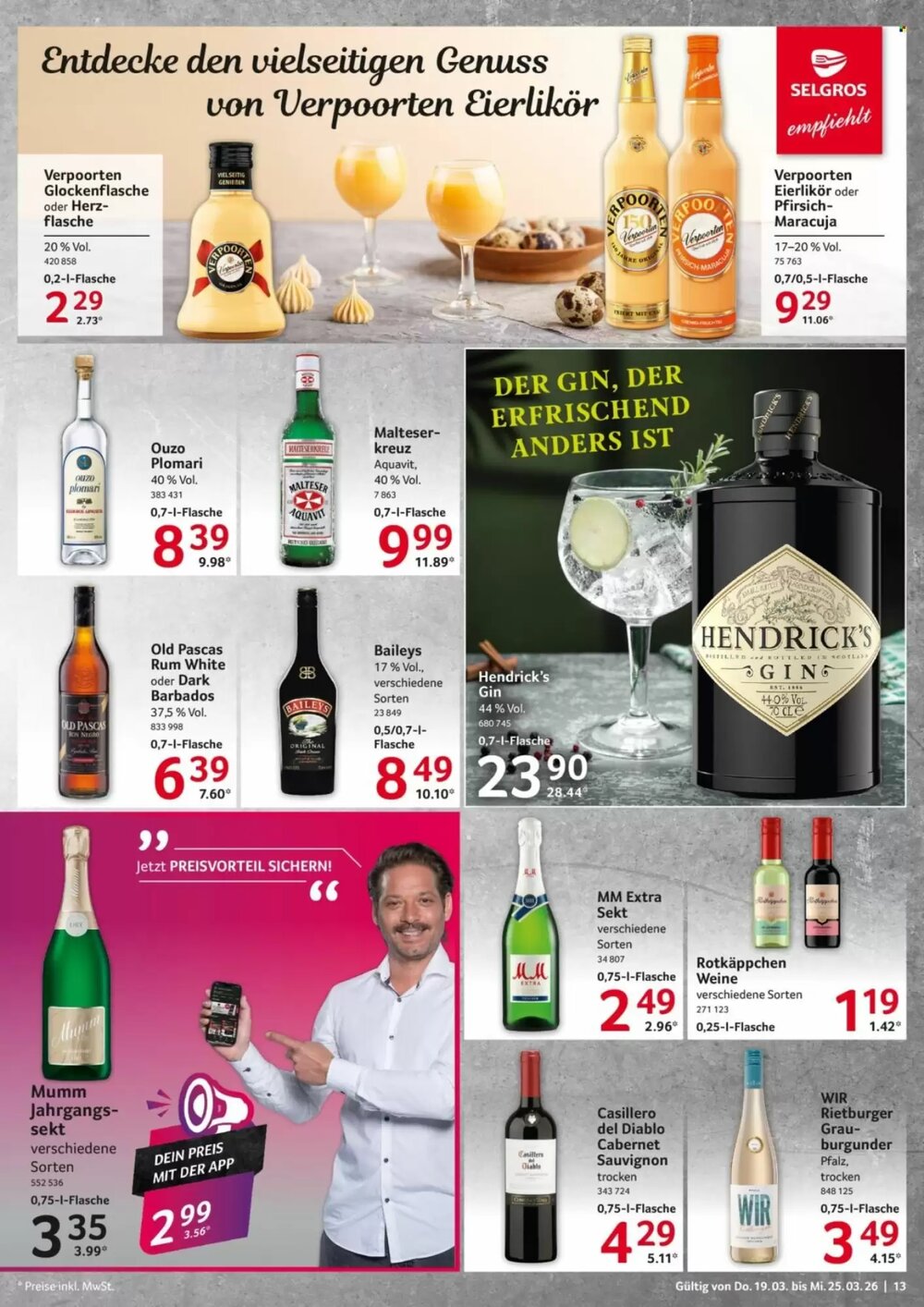 Selgros Prospekt (ab 19.03.2026) zum Blättern - Seite 13