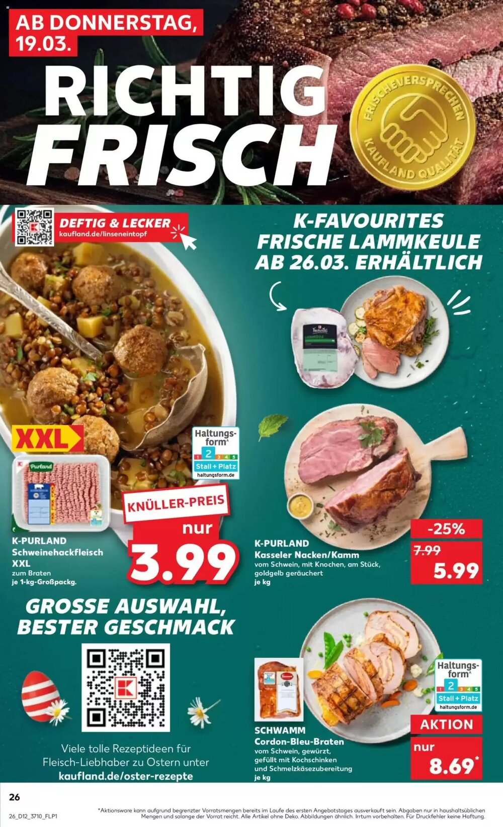 Kaufland Prospekt (ab 19.03.2026) zum Blättern - Seite 26