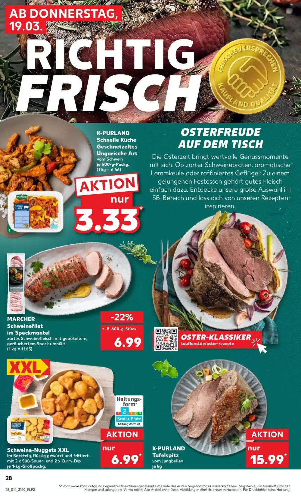 Kaufland Prospekt (ab 19.03.2026) zum Blättern - Seite 28