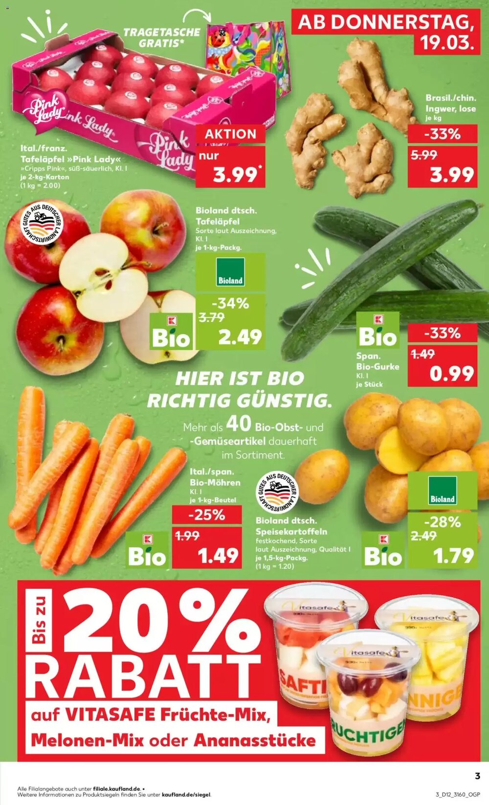 Kaufland Prospekt (ab 19.03.2026) zum Blättern - Seite 3