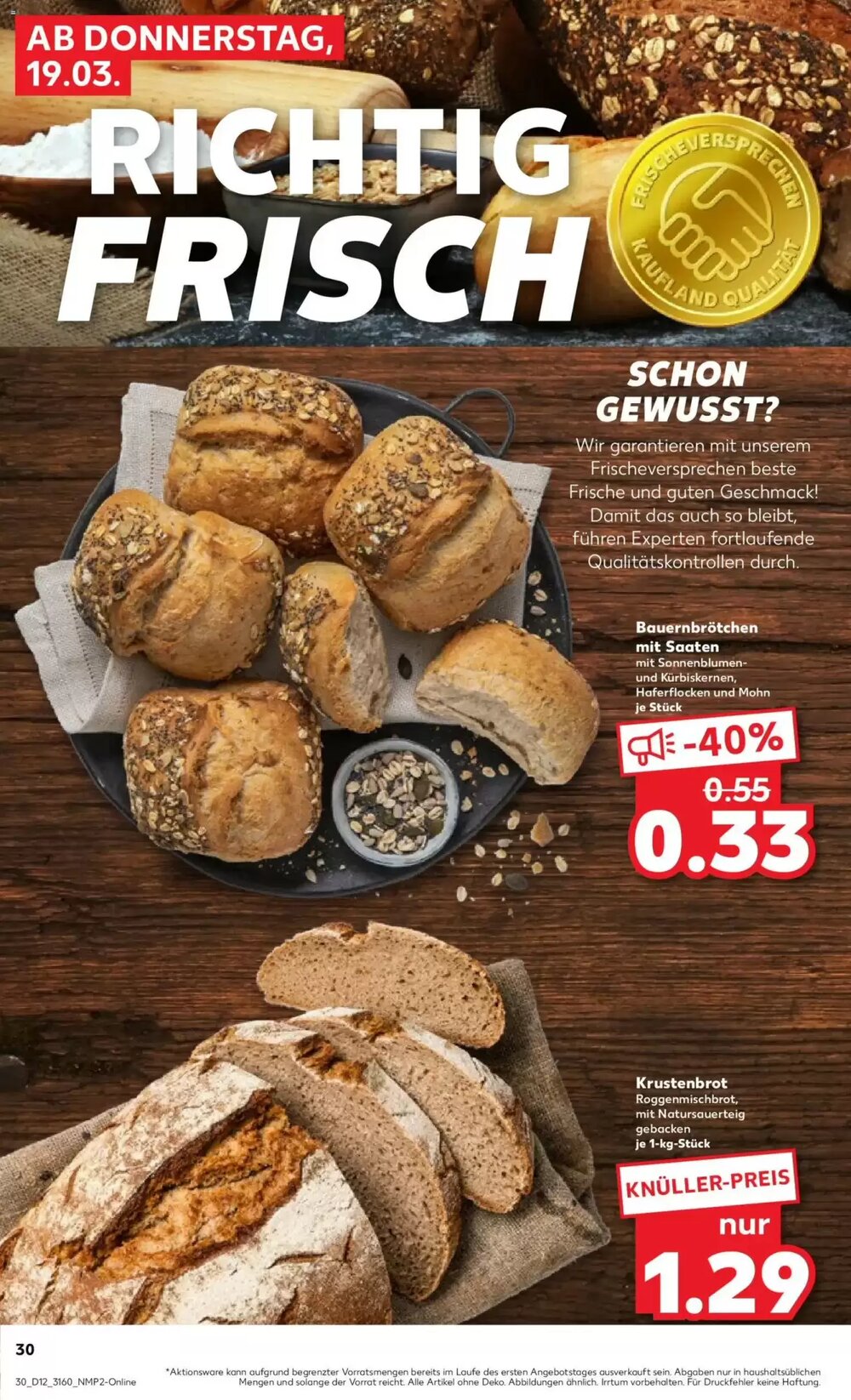 Kaufland Prospekt (ab 19.03.2026) zum Blättern - Seite 30