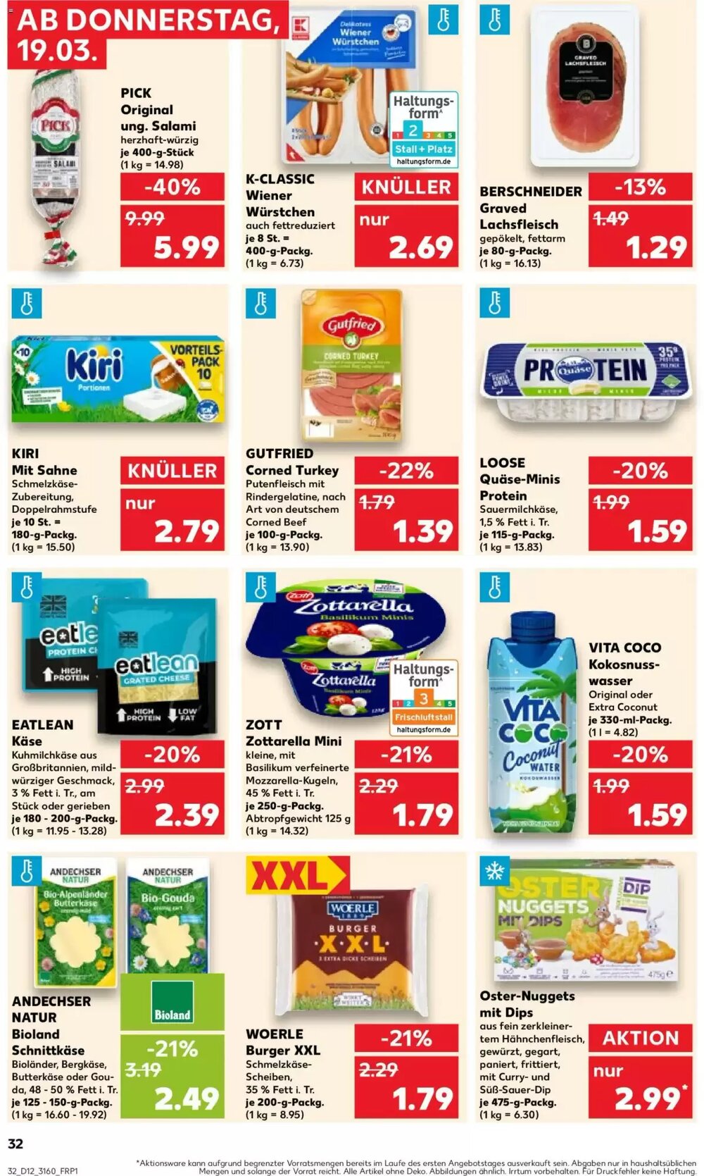 Kaufland Prospekt (ab 19.03.2026) zum Blättern - Seite 32