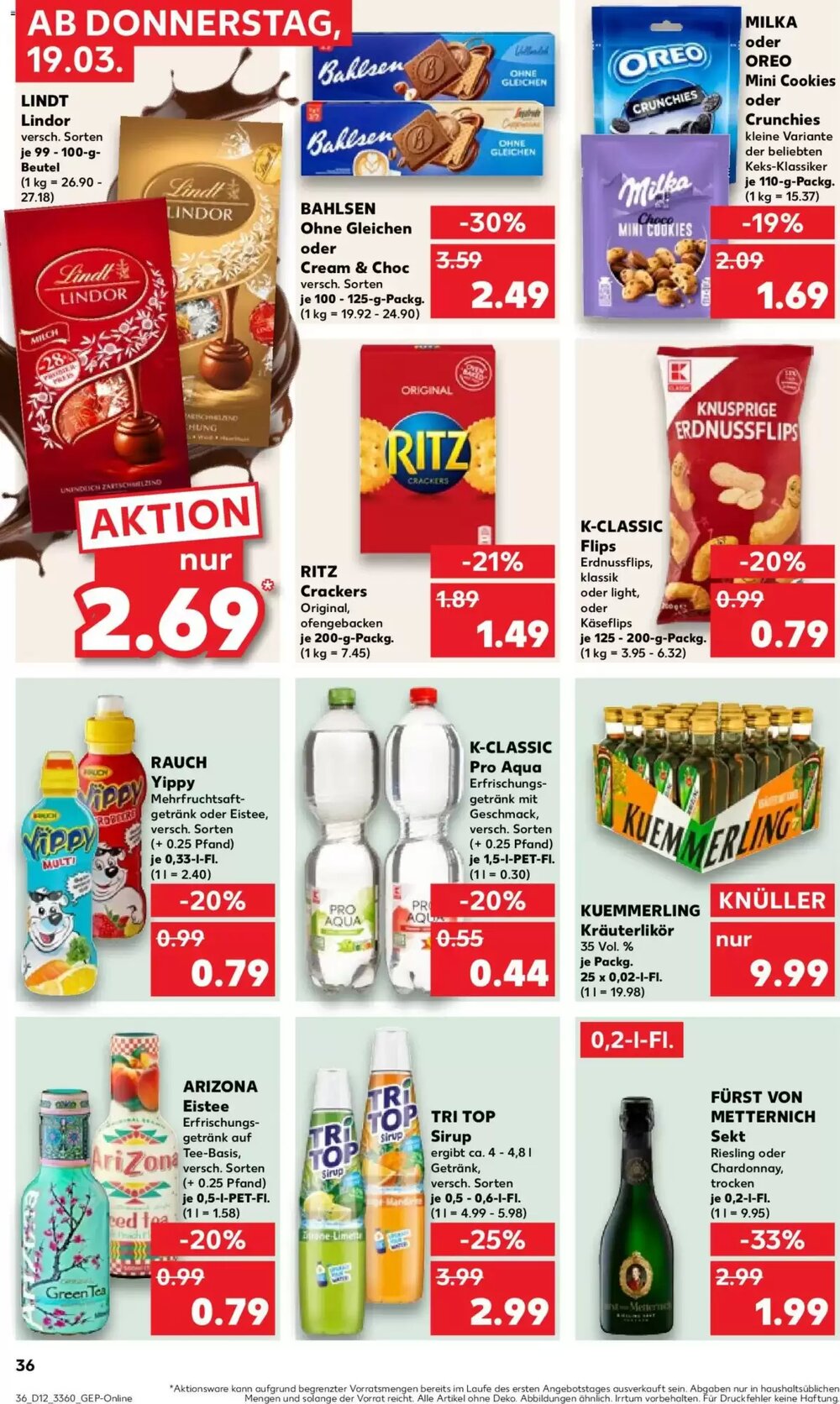 Kaufland Prospekt (ab 19.03.2026) zum Blättern - Seite 36