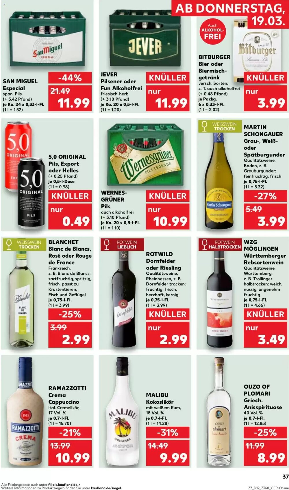 Kaufland Prospekt (ab 19.03.2026) zum Blättern - Seite 37