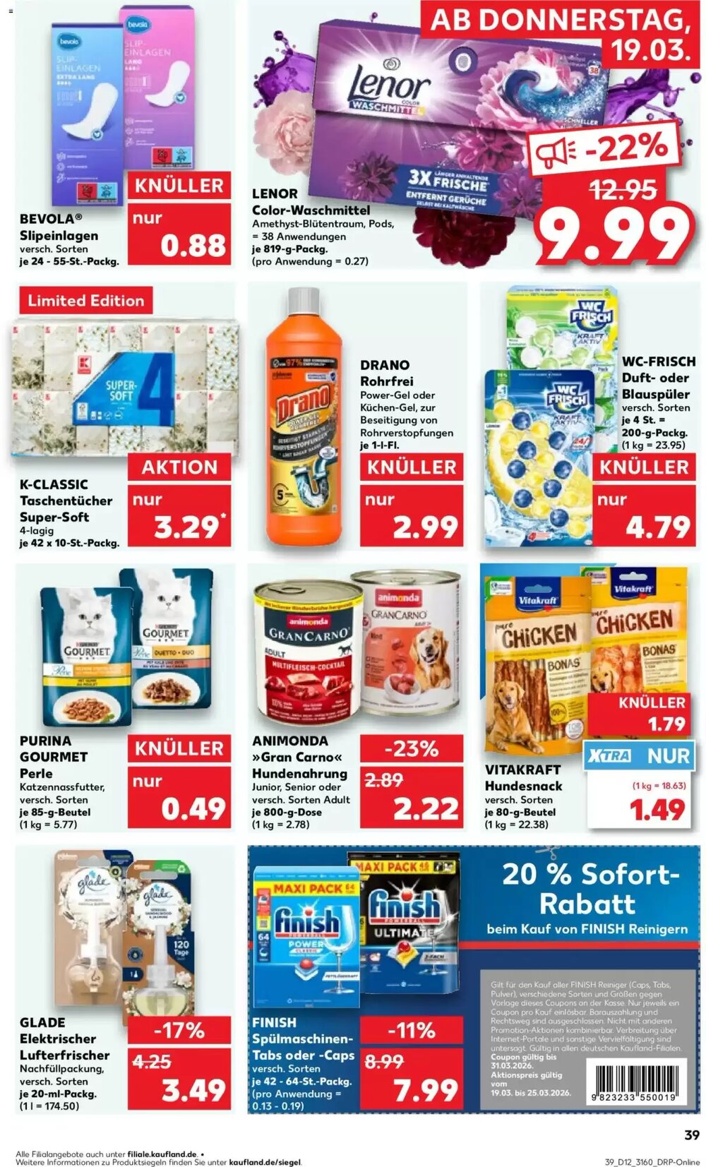 Kaufland Prospekt (ab 19.03.2026) zum Blättern - Seite 39