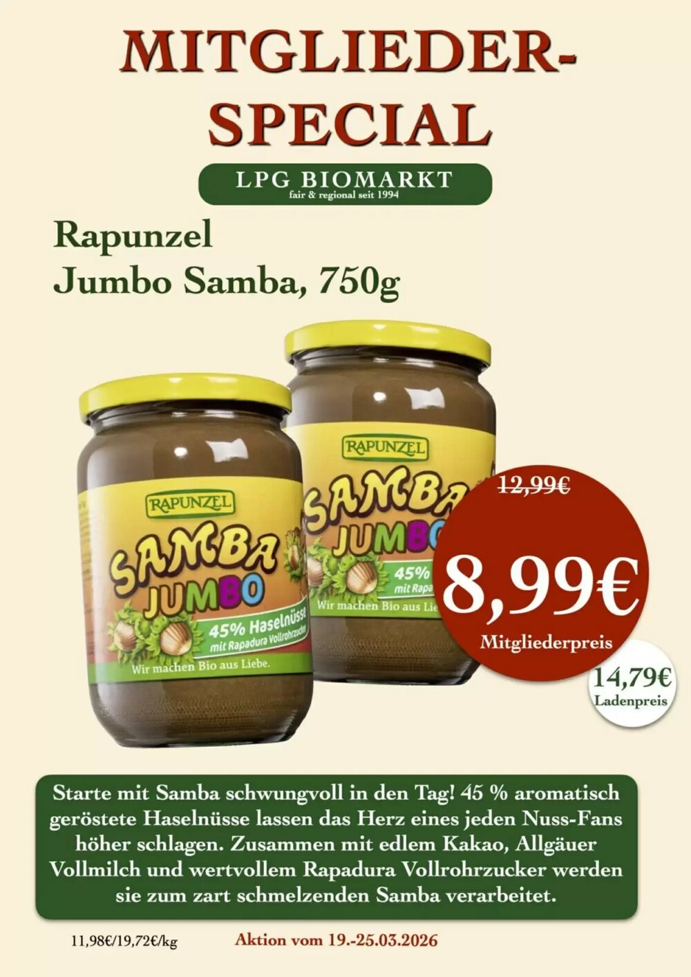 LPG Biomarkt Prospekt (ab 19.03.2026) zum Blättern - Seite 13