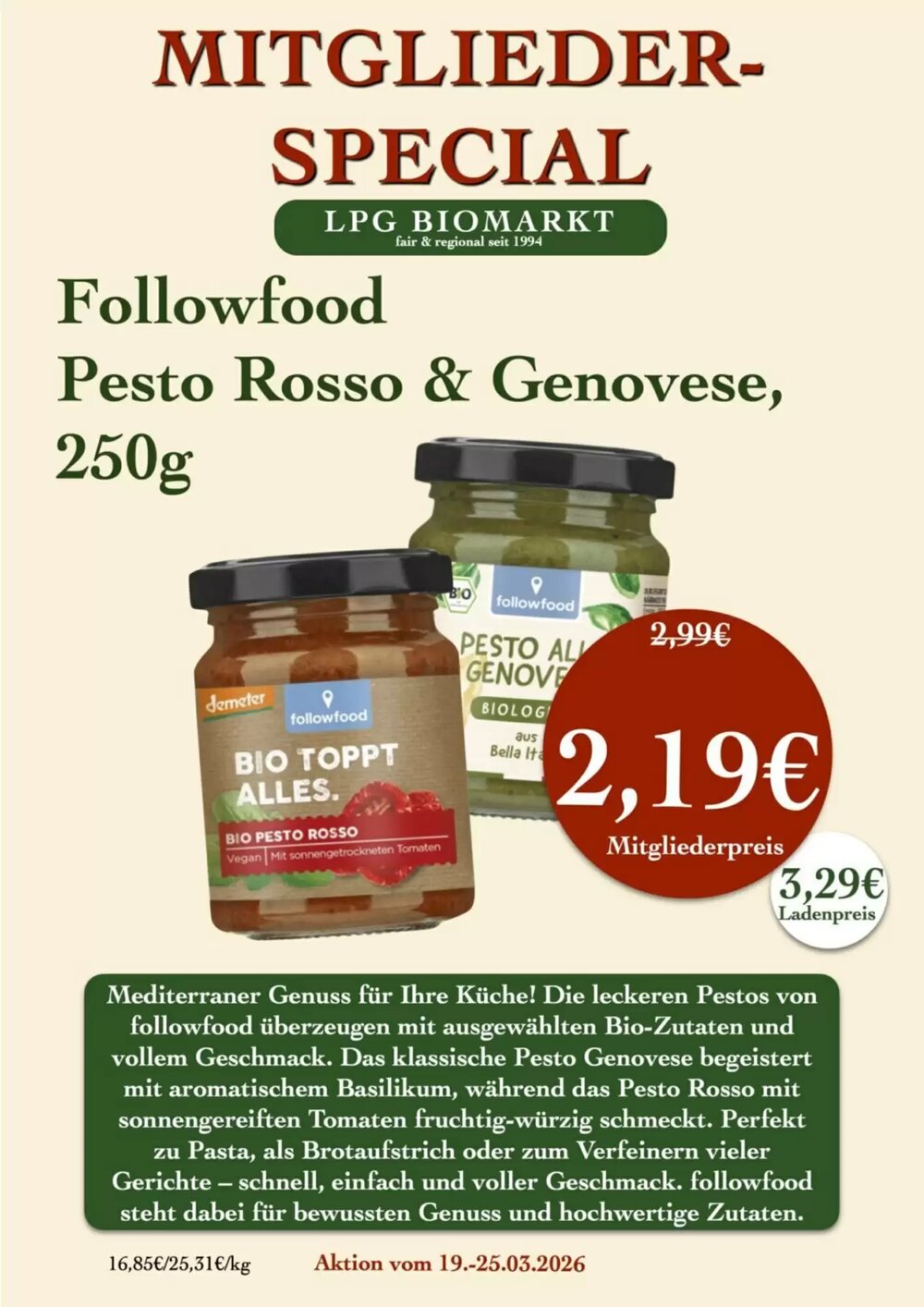 LPG Biomarkt Prospekt (ab 19.03.2026) zum Blättern - Seite 16