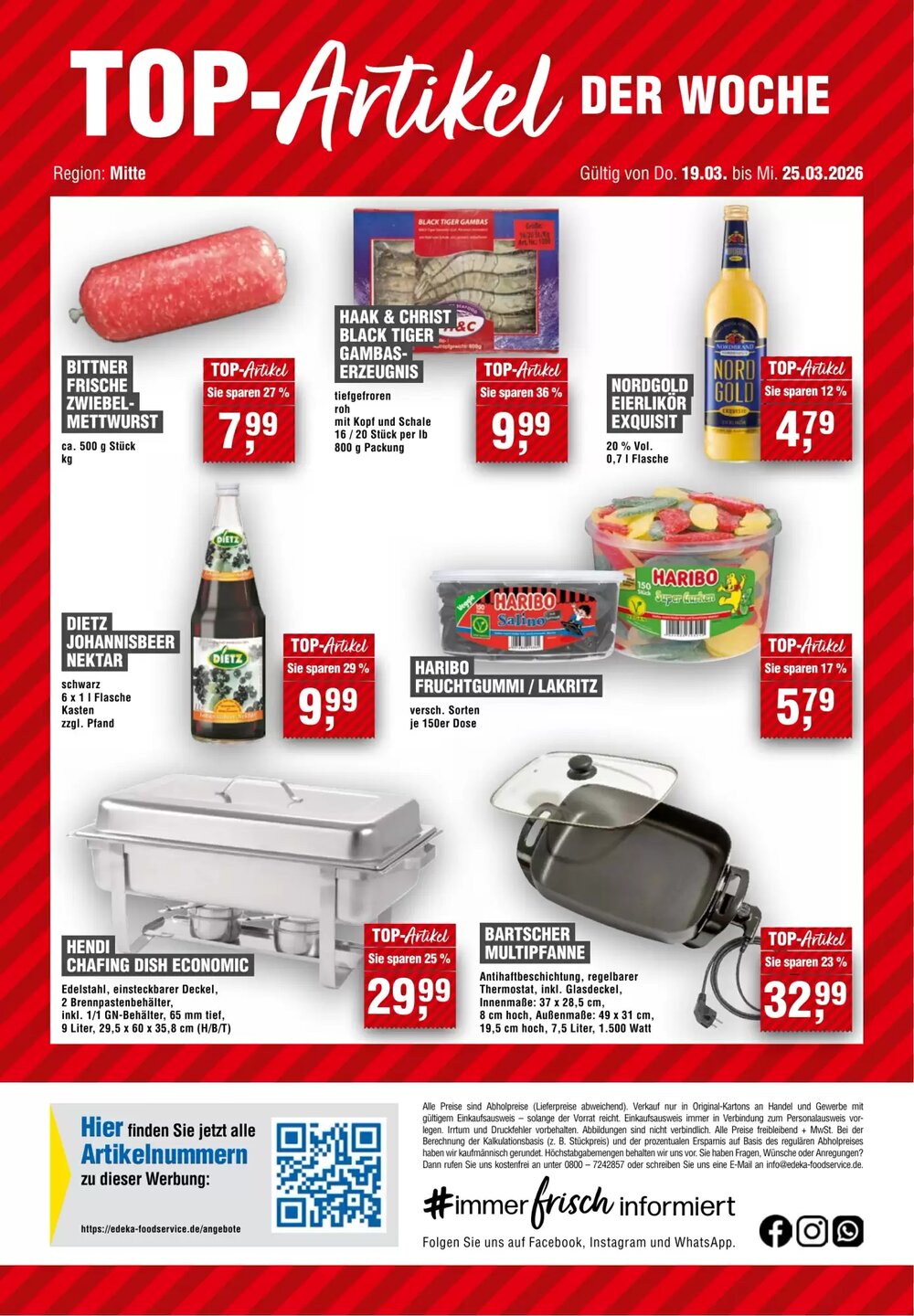 EDEKA Foodservice Prospekt (ab 19.03.2026) zum Blättern - Seite 14