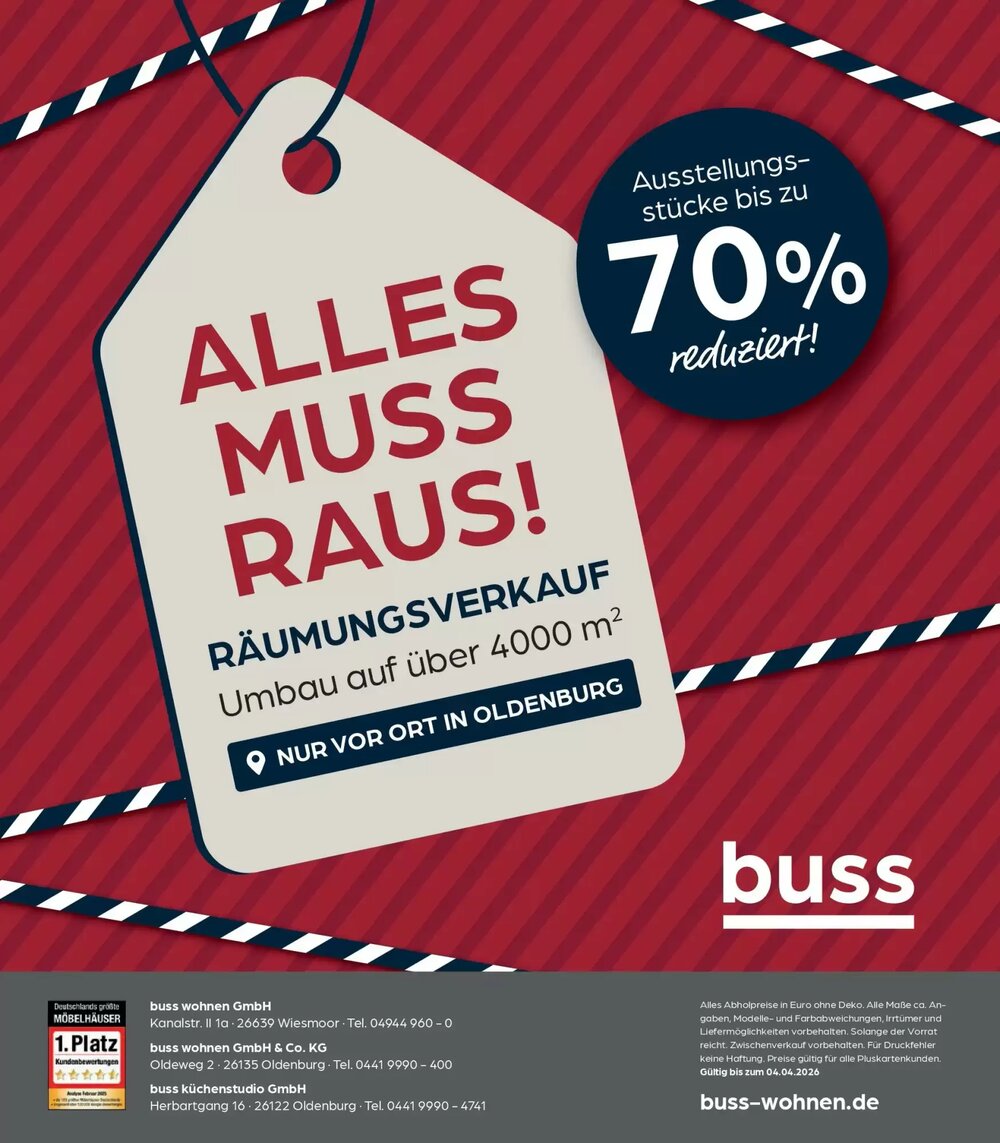 Möbel Buss Prospekt (ab 19.03.2026) zum Blättern - Seite 32