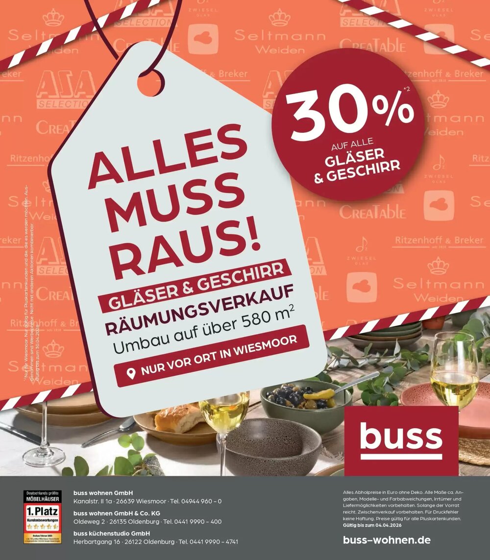 Möbel Buss Prospekt (ab 19.03.2026) zum Blättern - Seite 33