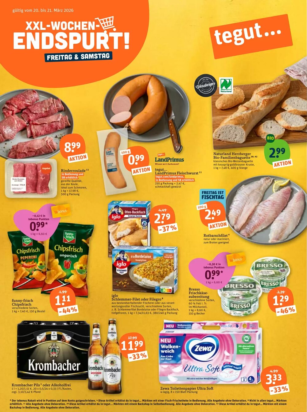 tegut Prospekt (ab 20.03.2026) zum Blättern - Seite 1