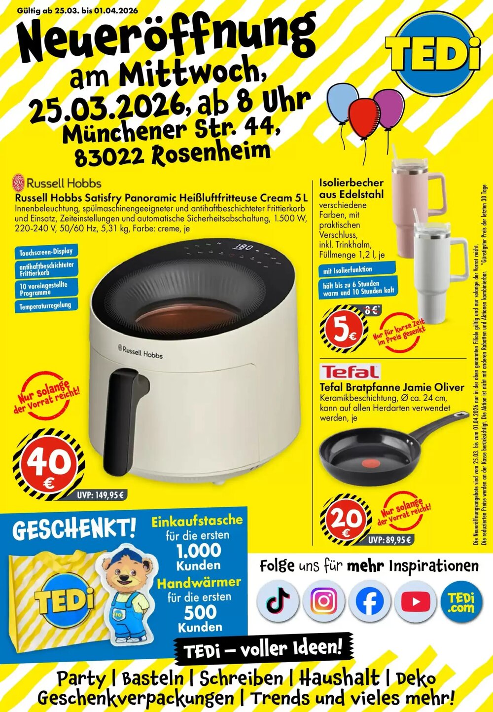 TEDi Prospekt (ab 20.03.2026) zum Blättern - Seite 1