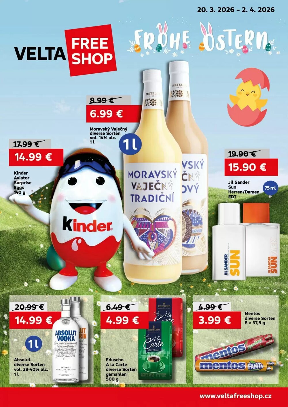 VELTA Free Shop Prospekt (ab 20.03.2026) zum Blättern - Seite 1