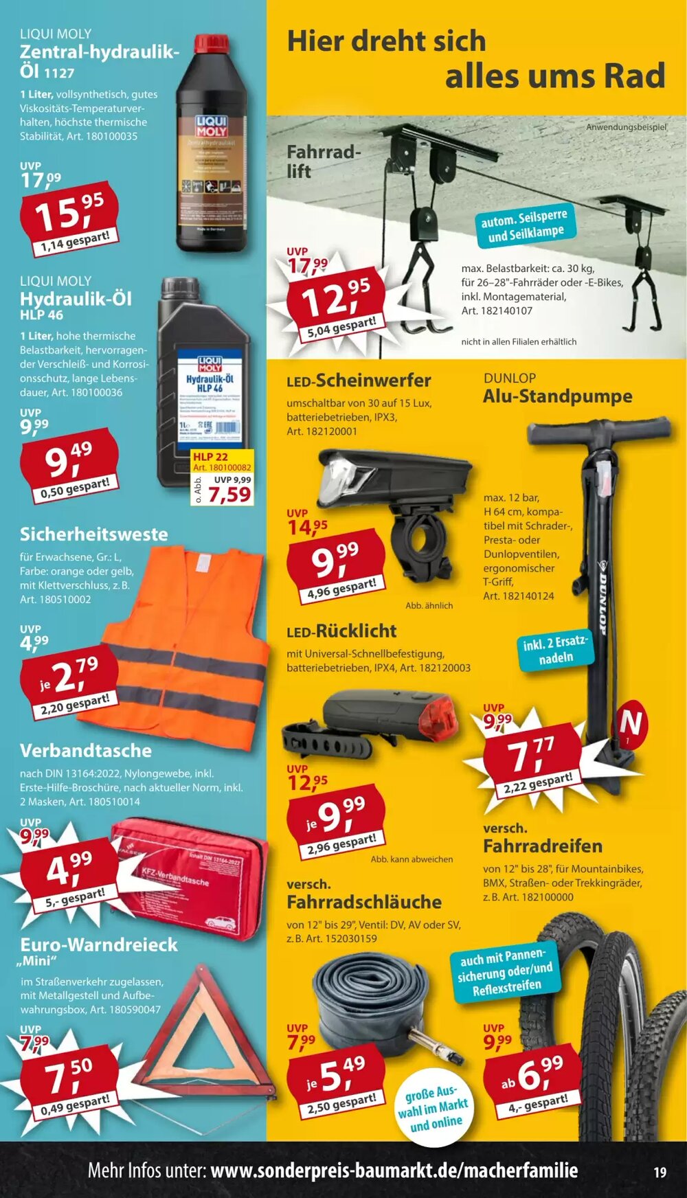 Sonderpreis Baumarkt Prospekt (ab 21.03.2026) zum Blättern - Seite 19