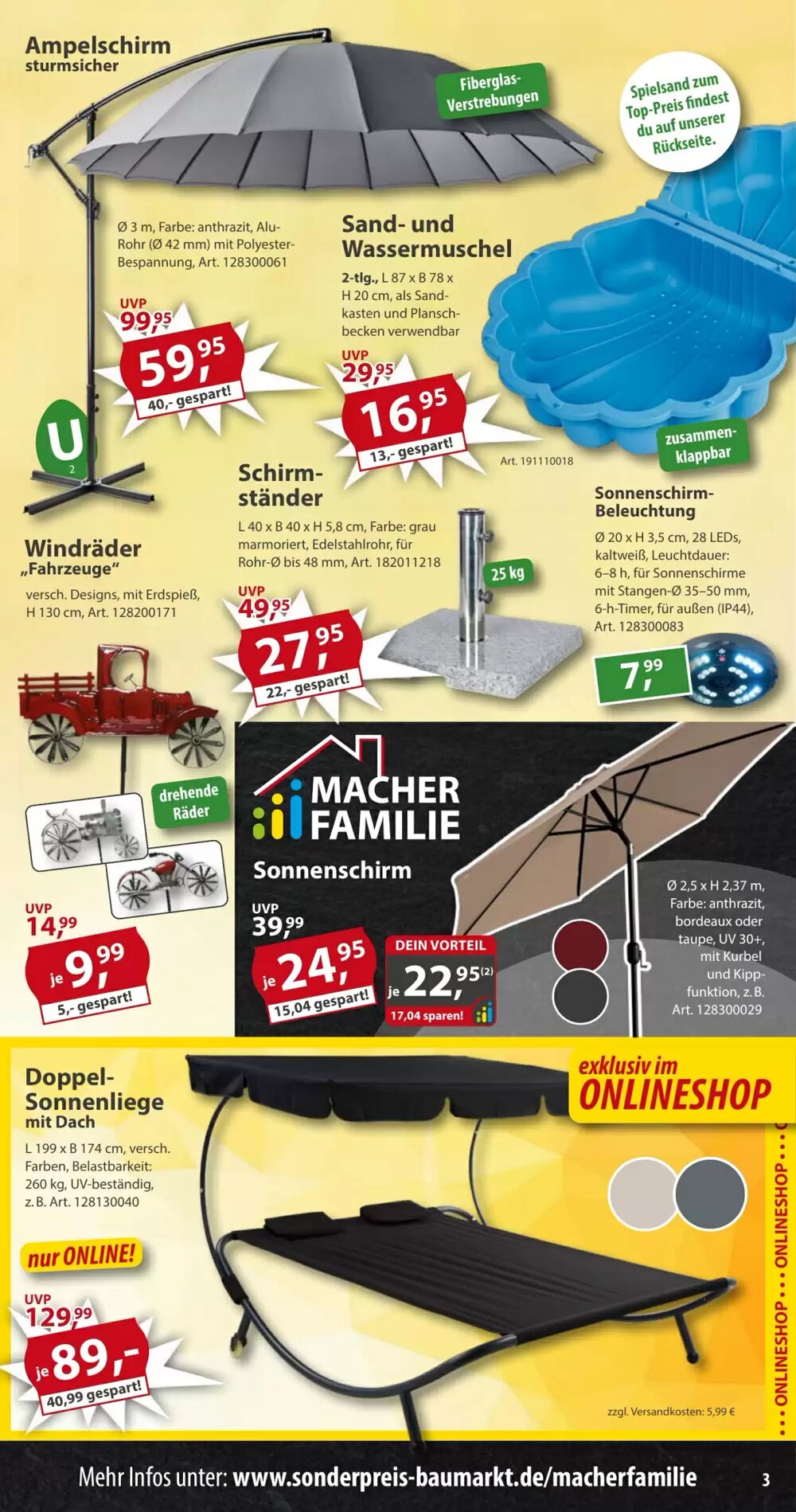 Sonderpreis Baumarkt Prospekt (ab 21.03.2026) zum Blättern - Seite 3
