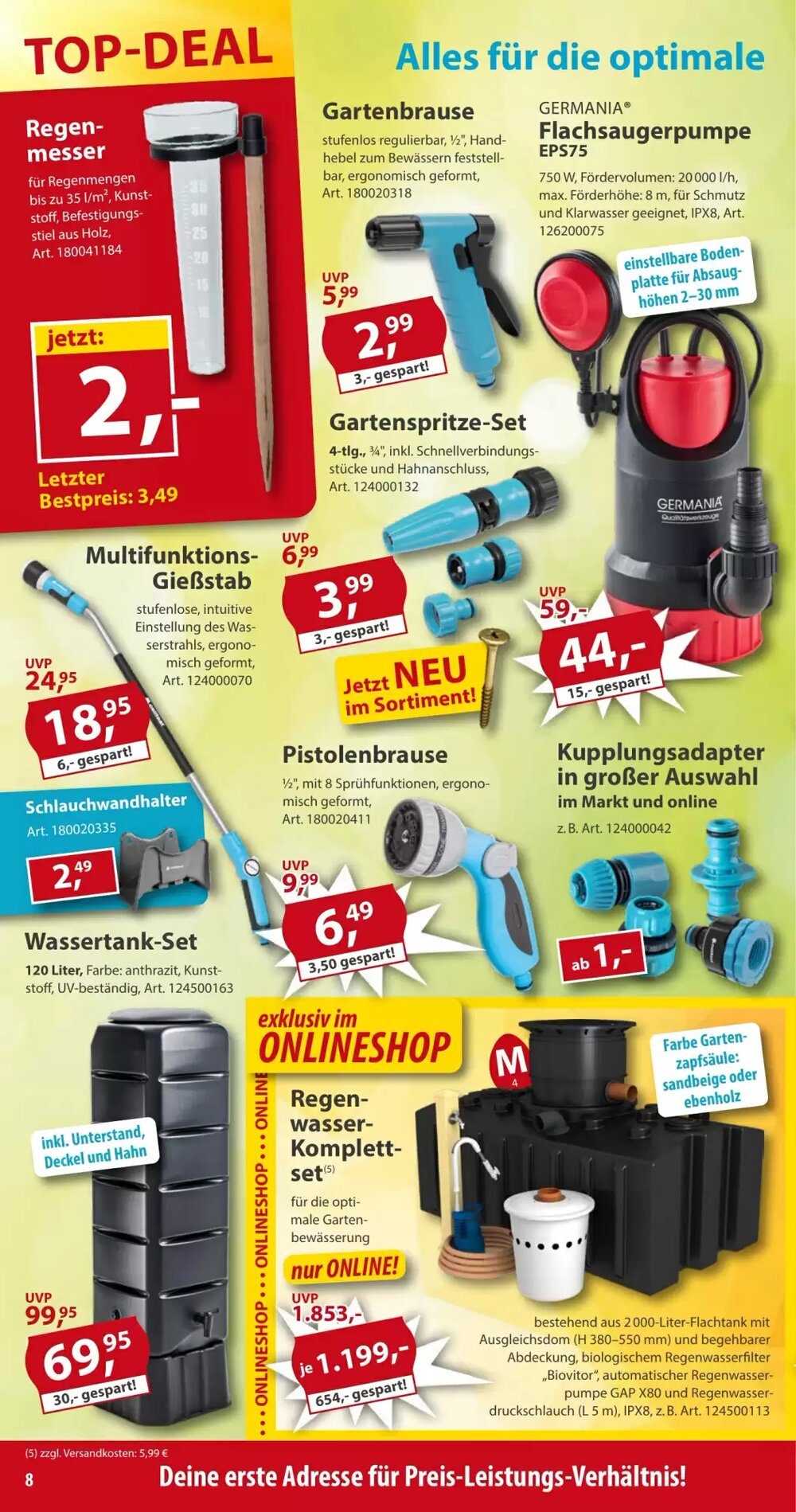 Sonderpreis Baumarkt Prospekt (ab 21.03.2026) zum Blättern - Seite 8
