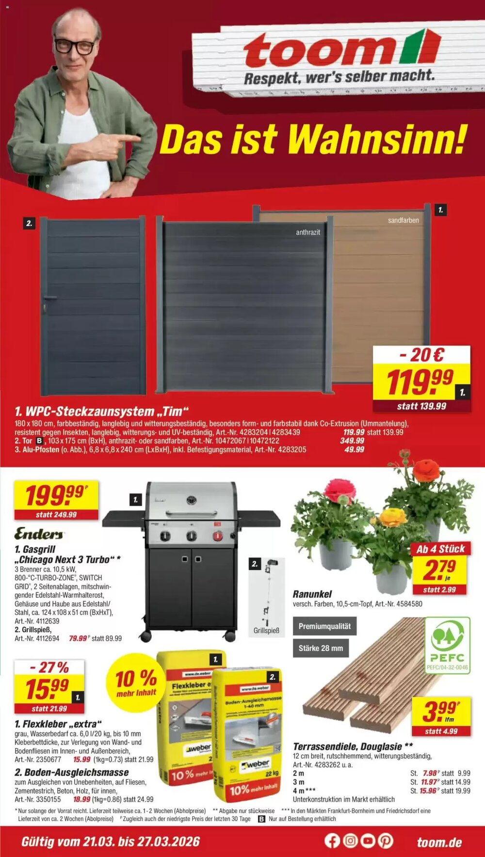 toom Baumarkt Prospekt (ab 21.03.2026) zum Blättern - Seite 1