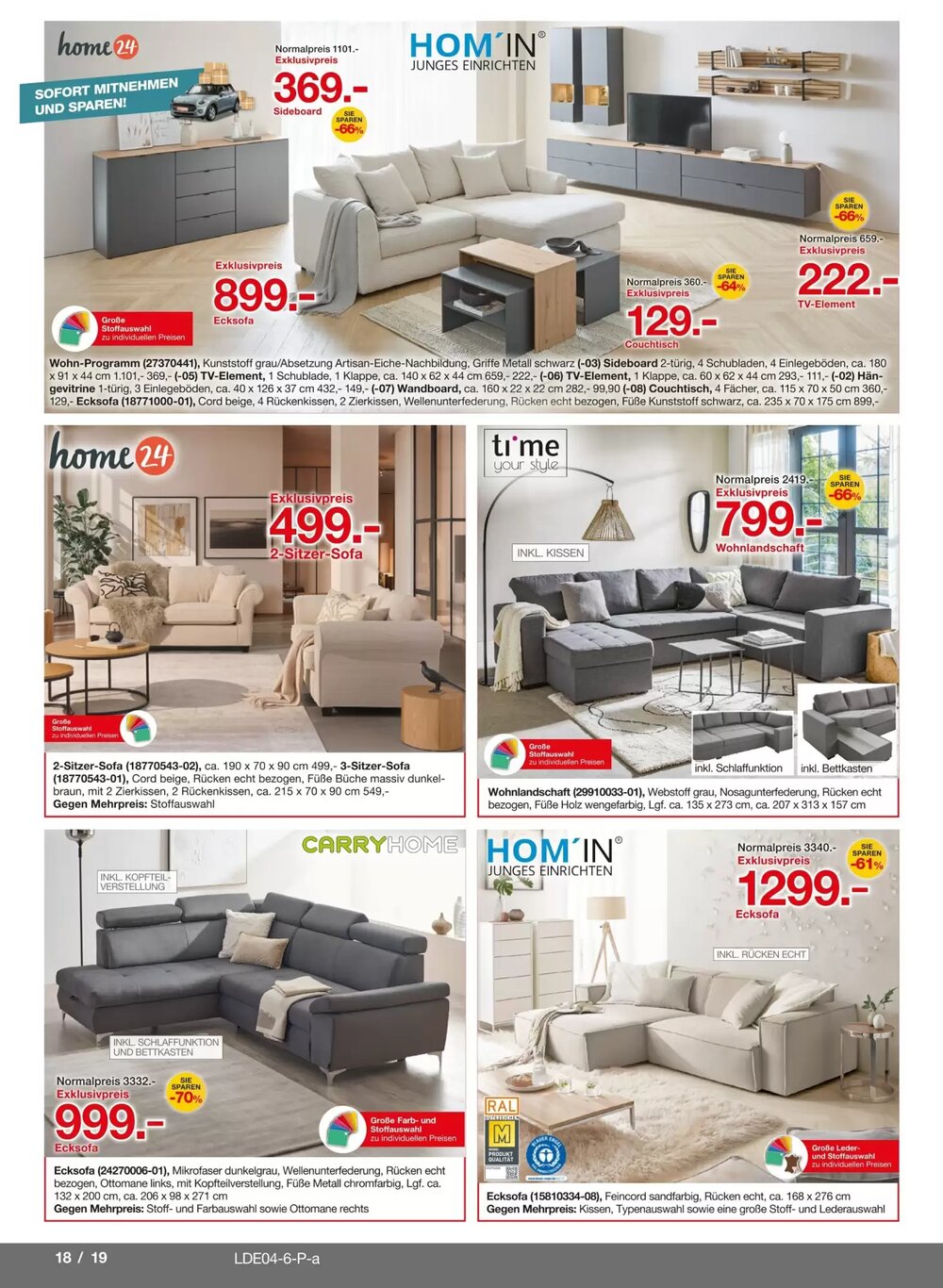Möbelzentrum Pforzheim Prospekt (ab 21.03.2026) zum Blättern - Seite 18