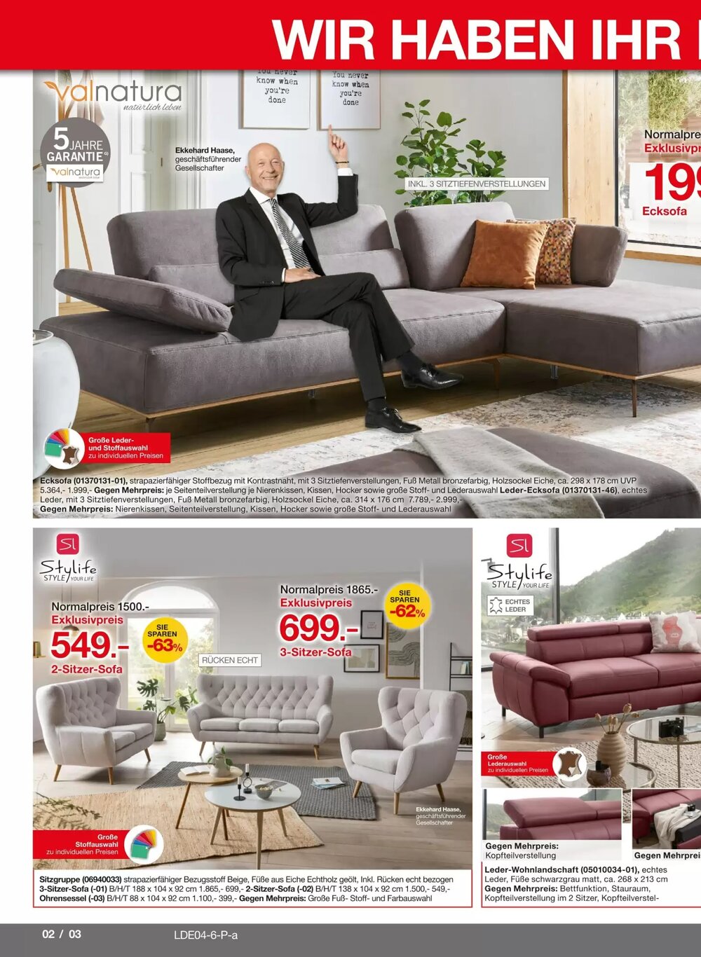 Möbelzentrum Pforzheim Prospekt (ab 21.03.2026) zum Blättern - Seite 2