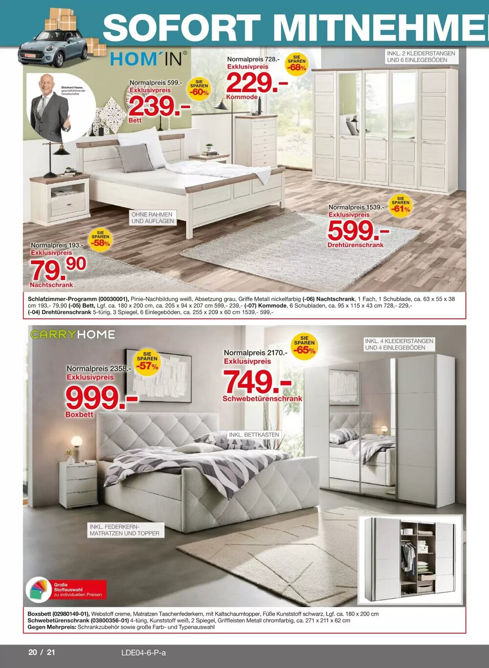 Möbelzentrum Pforzheim Prospekt (ab 21.03.2026) zum Blättern - Seite 20
