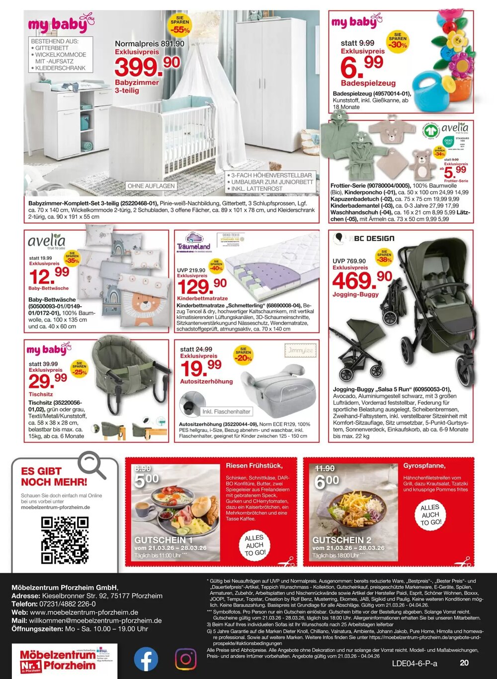 Möbelzentrum Pforzheim Prospekt (ab 21.03.2026) zum Blättern - Seite 32