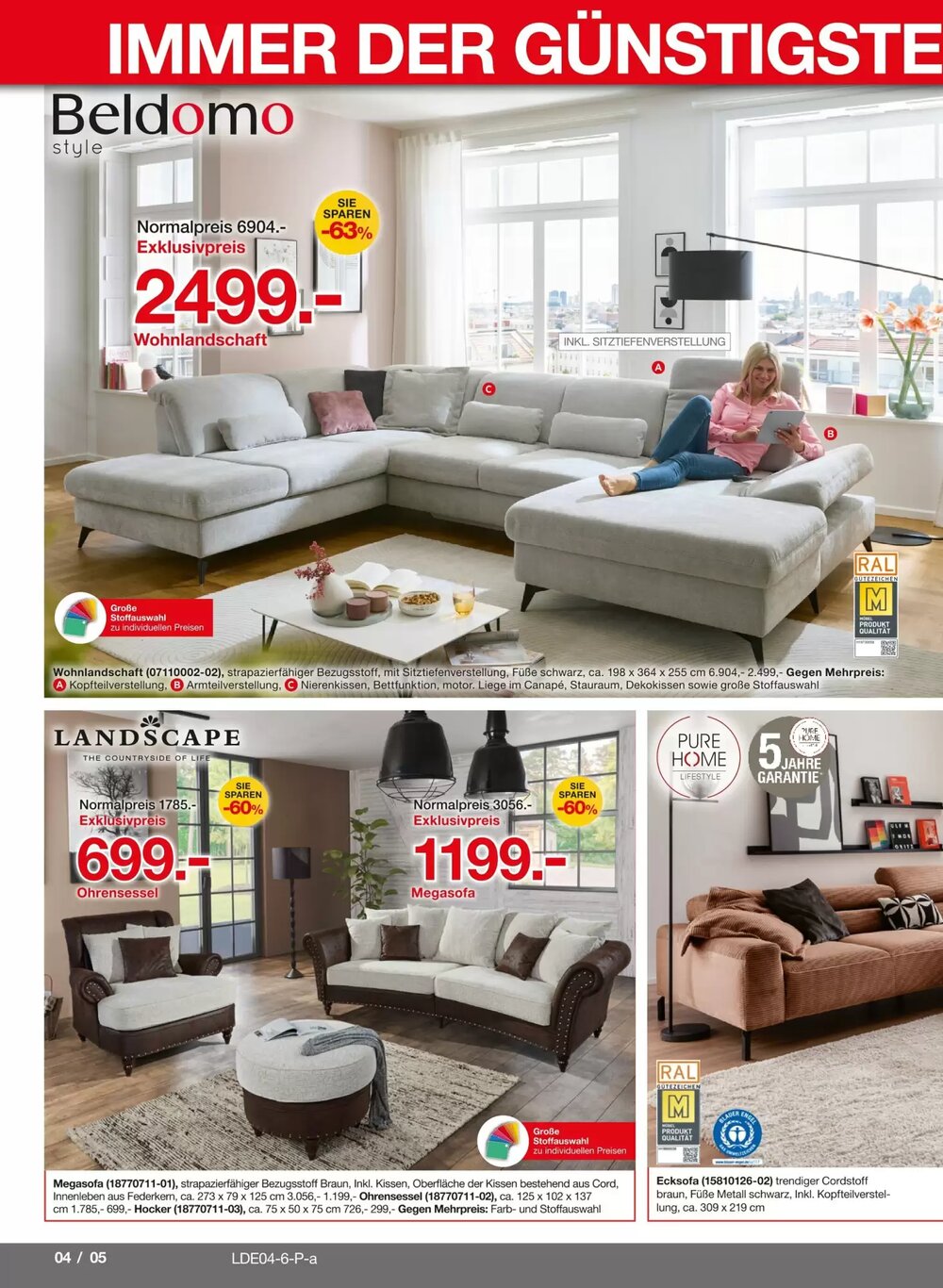 Möbelzentrum Pforzheim Prospekt (ab 21.03.2026) zum Blättern - Seite 4