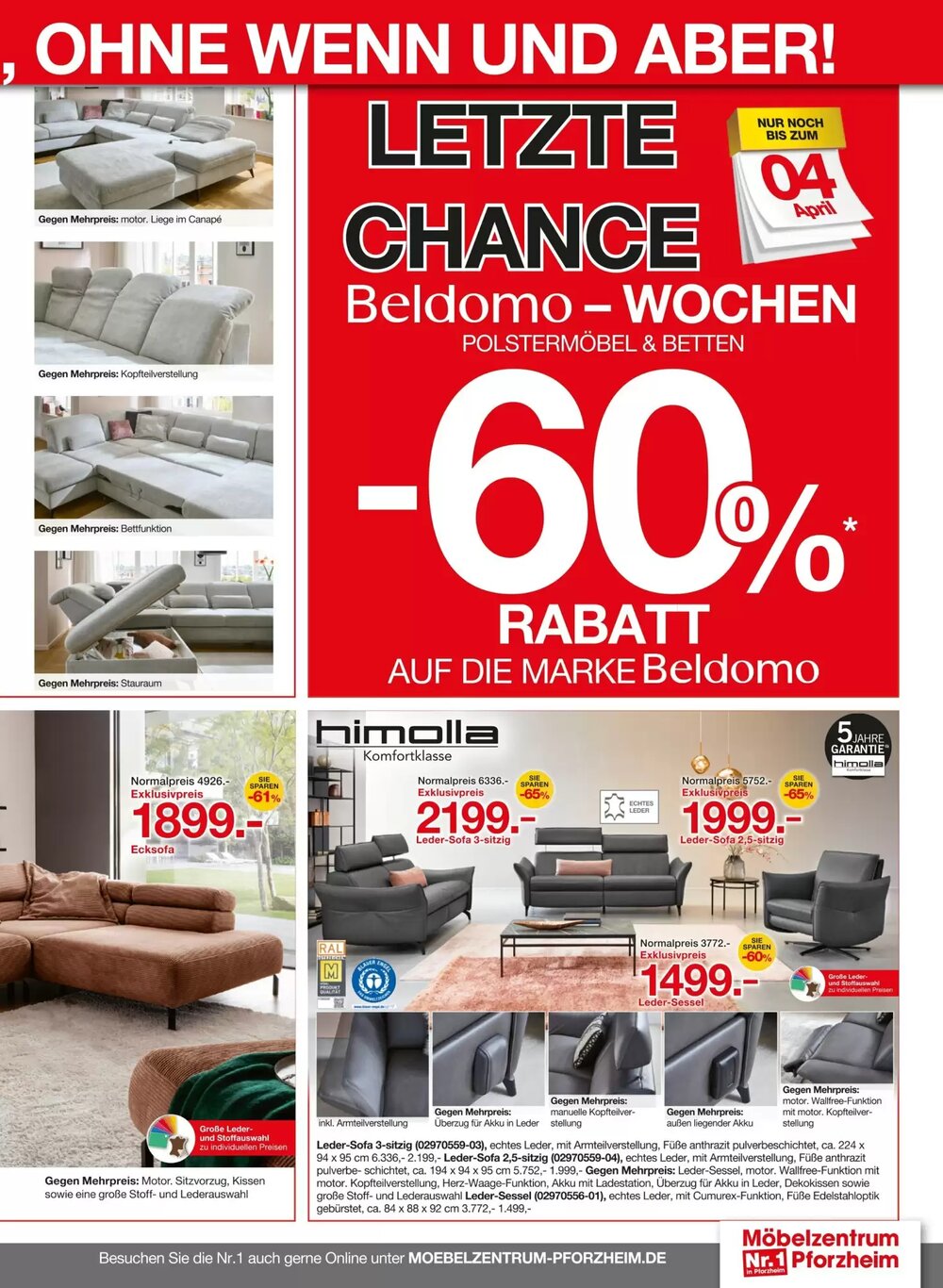Möbelzentrum Pforzheim Prospekt (ab 21.03.2026) zum Blättern - Seite 5