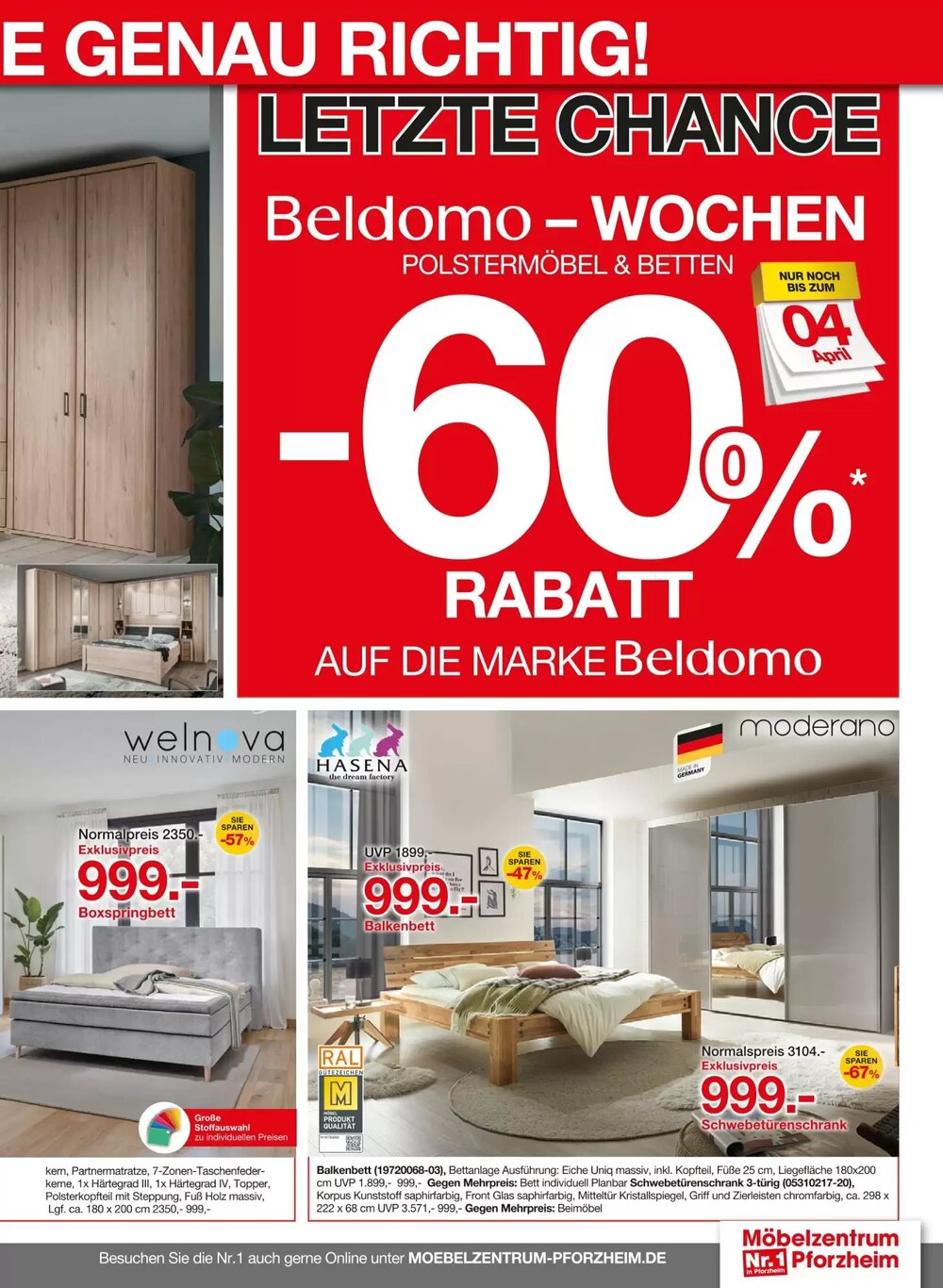 Möbelzentrum Pforzheim Prospekt (ab 21.03.2026) zum Blättern - Seite 9