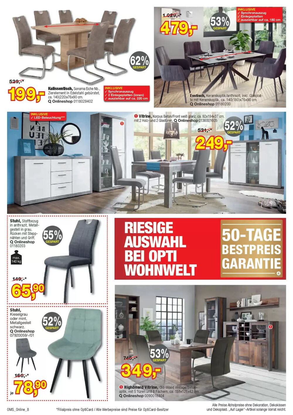 Opti Wohnwelt Prospekt (ab 21.03.2026) zum Blättern - Seite 8