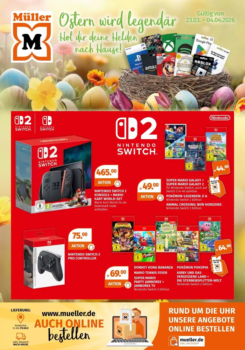 Müller Prospekt (ab 22.03.2026) zum Blättern - Seite 1