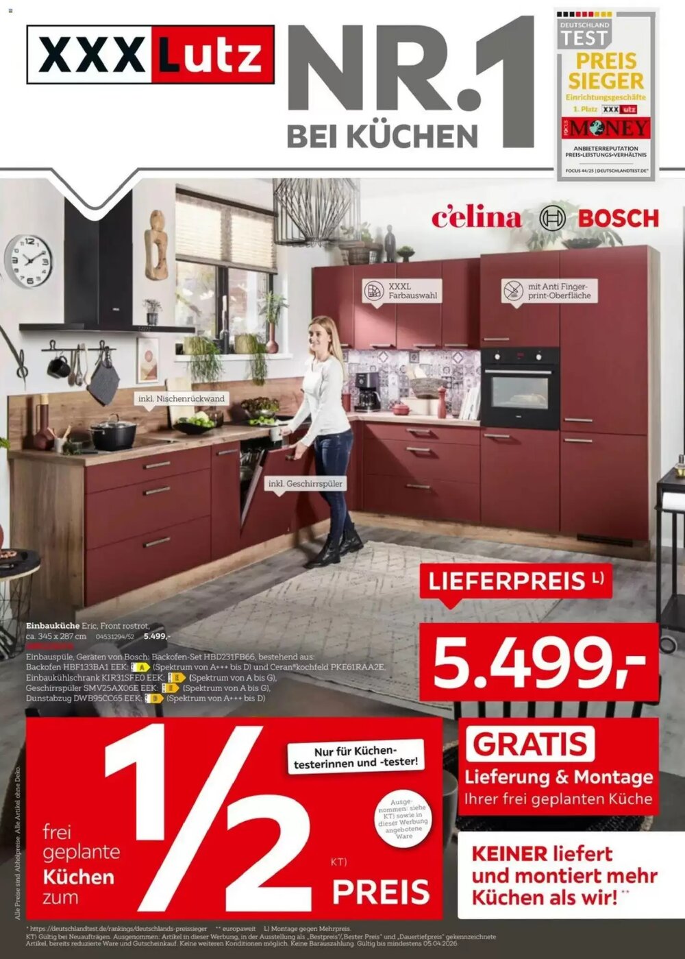 XXXLutz Prospekt (ab 22.03.2026) zum Blättern - Seite 1