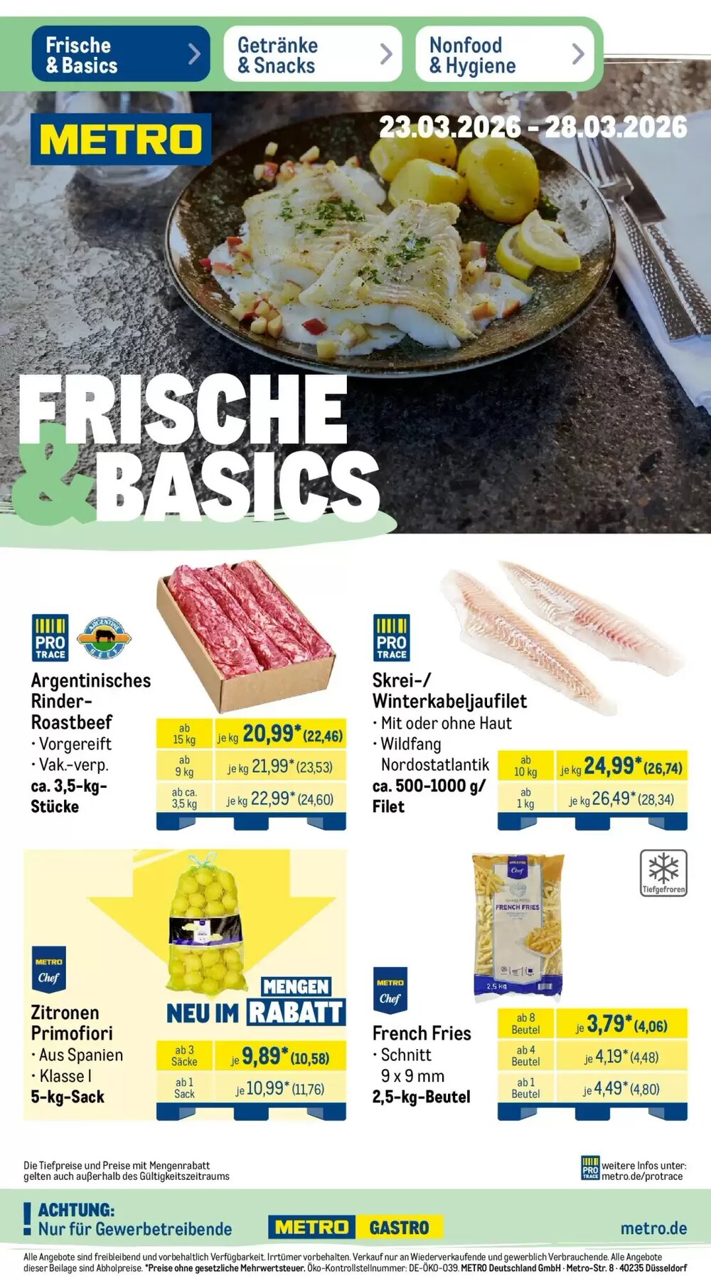 METRO Prospekt (ab 22.03.2026) zum Blättern - Seite 1