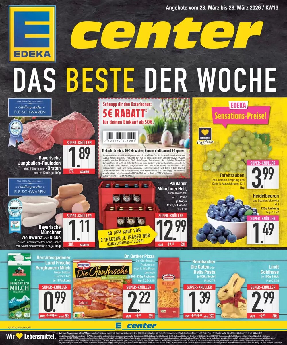 E-Center Prospekt (ab 22.03.2026) zum Blättern - Seite 1