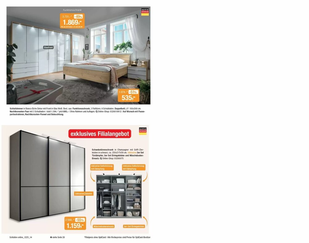 Opti Wohnwelt Prospekt (ab 22.03.2026) zum Blättern - Seite 14