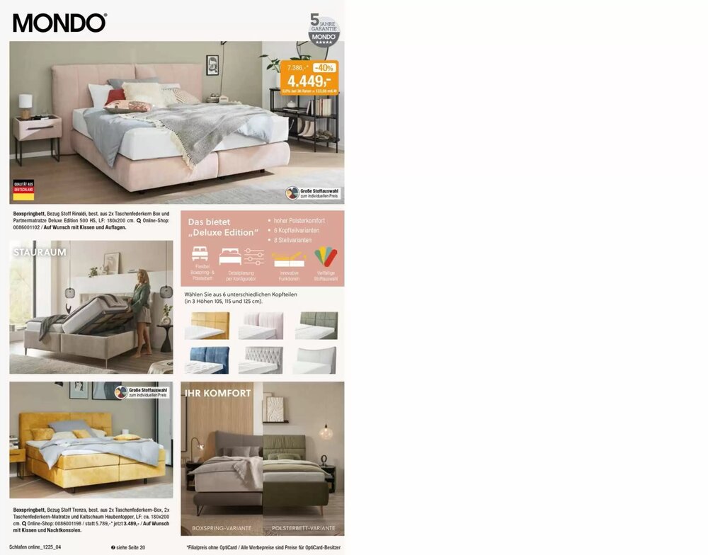 Opti Wohnwelt Prospekt (ab 22.03.2026) zum Blättern - Seite 4