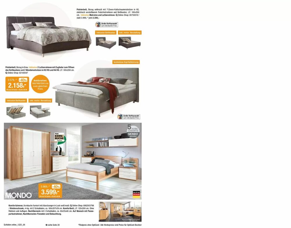 Opti Wohnwelt Prospekt (ab 22.03.2026) zum Blättern - Seite 8