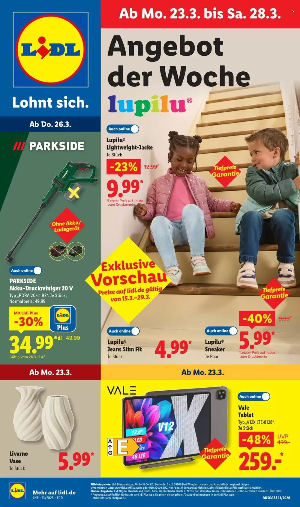 Lidl Prospekt (ab 23.03.2026) zum Blättern - Seite 1