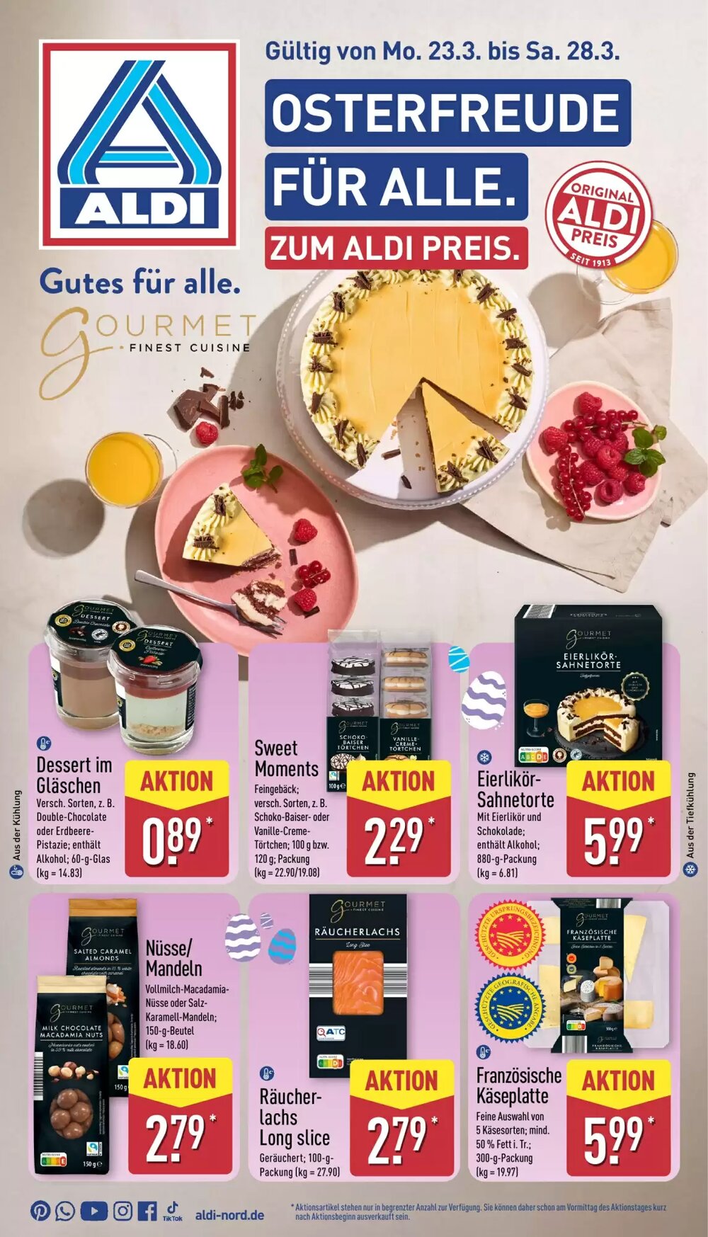 Aldi Nord Prospekt (ab 23.03.2026) zum Blättern - Seite 1