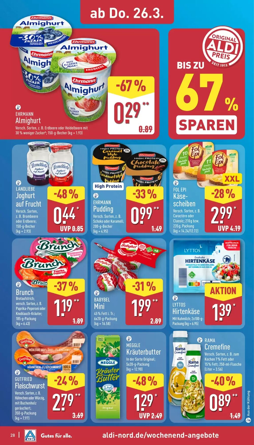 Aldi Nord Prospekt (ab 23.03.2026) zum Blättern - Seite 32