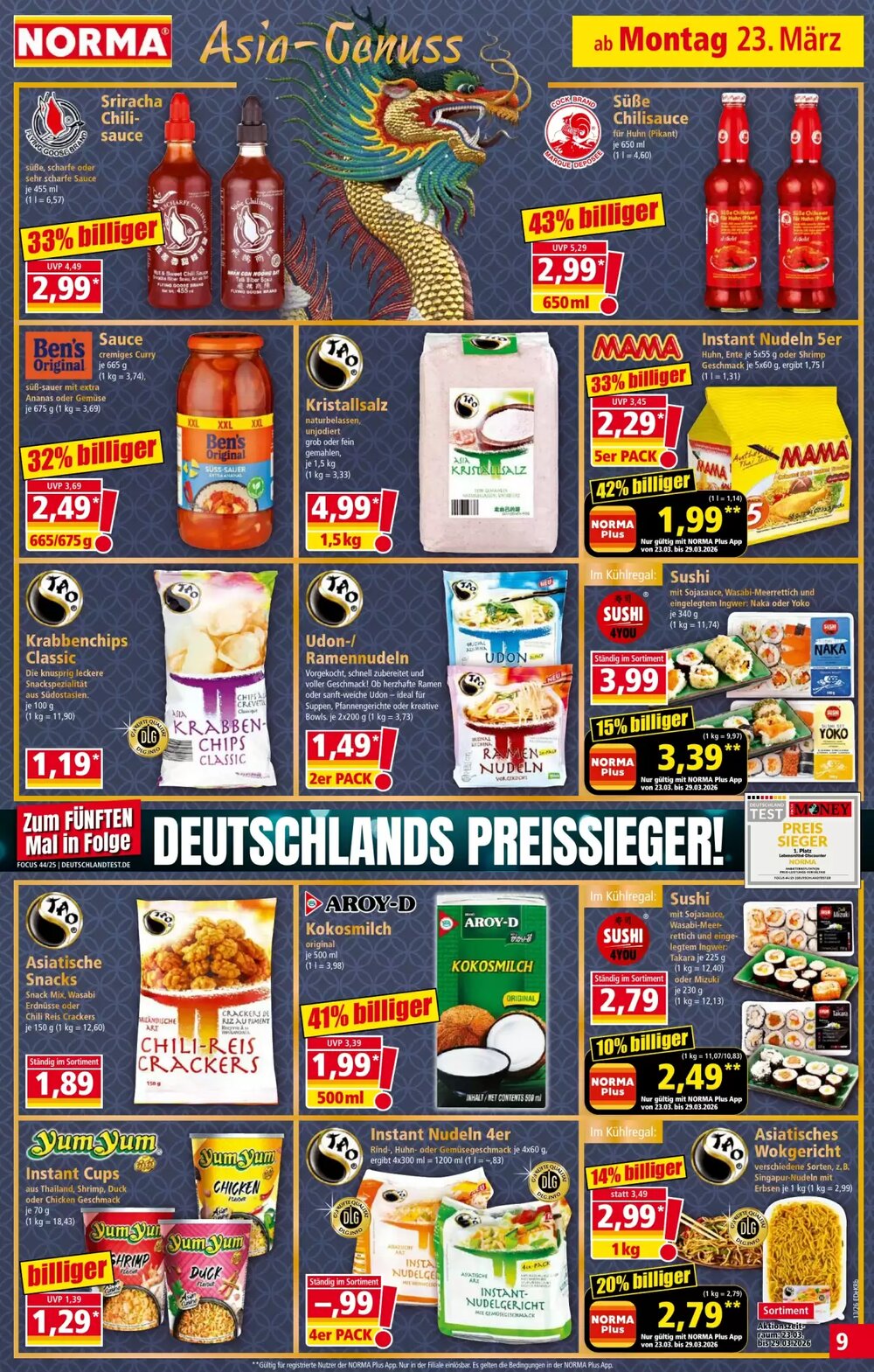 Norma Prospekt (ab 23.03.2026) zum Blättern - Seite 9