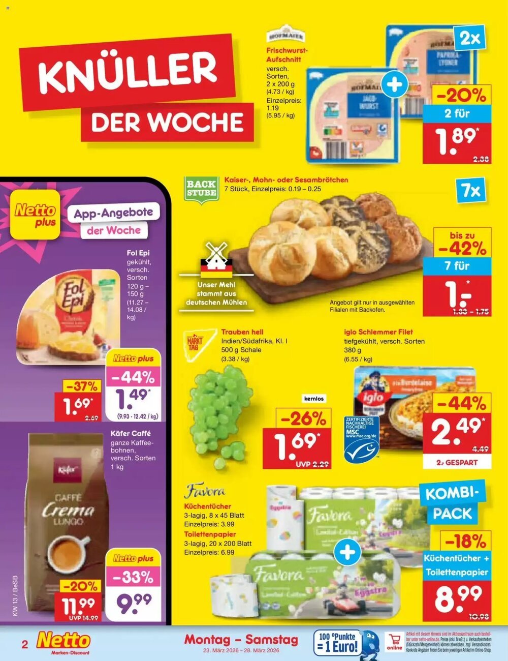 Netto Marken-Discount Prospekt (ab 23.03.2026) zum Blättern - Seite 2