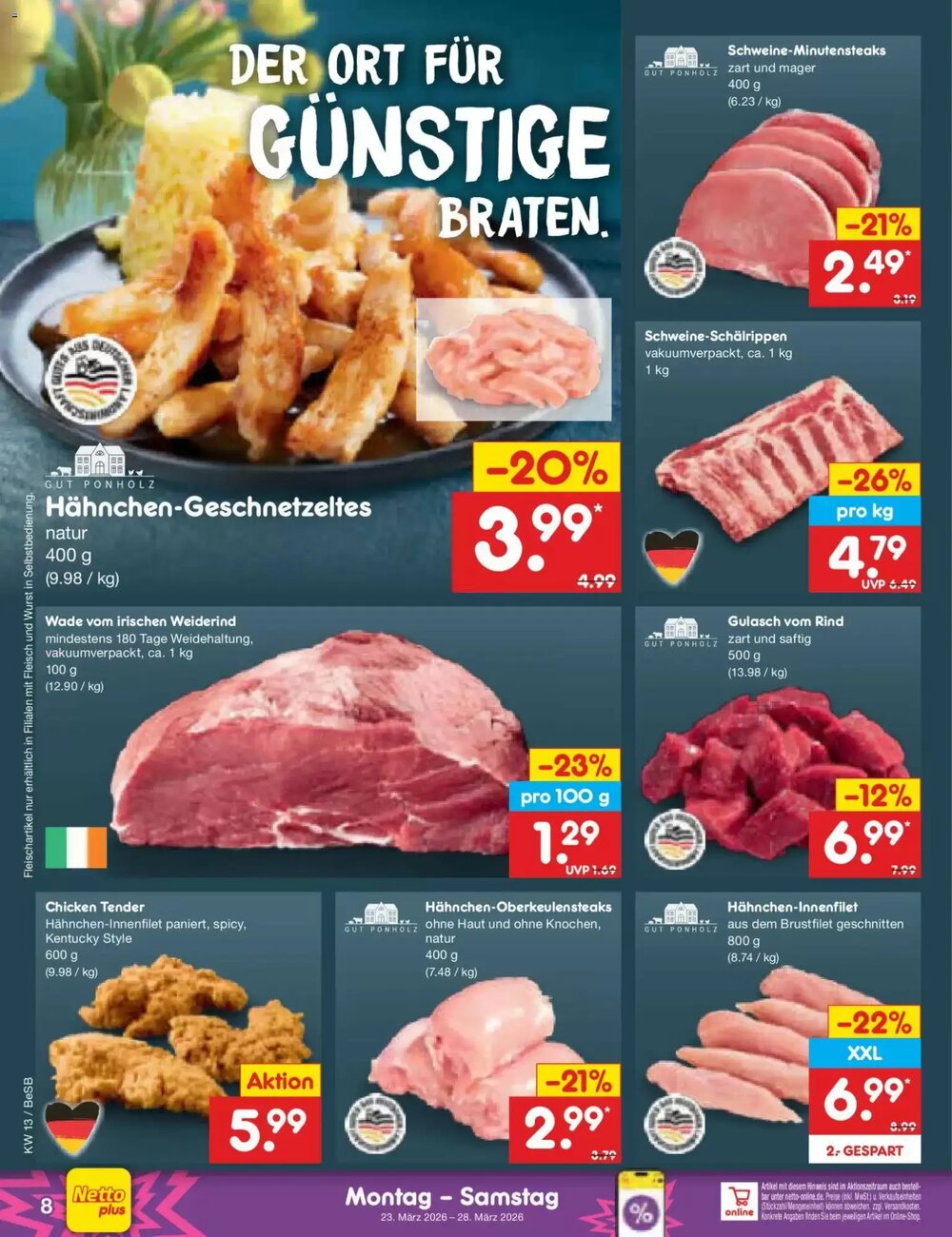 Netto Marken-Discount Prospekt (ab 23.03.2026) zum Blättern - Seite 8