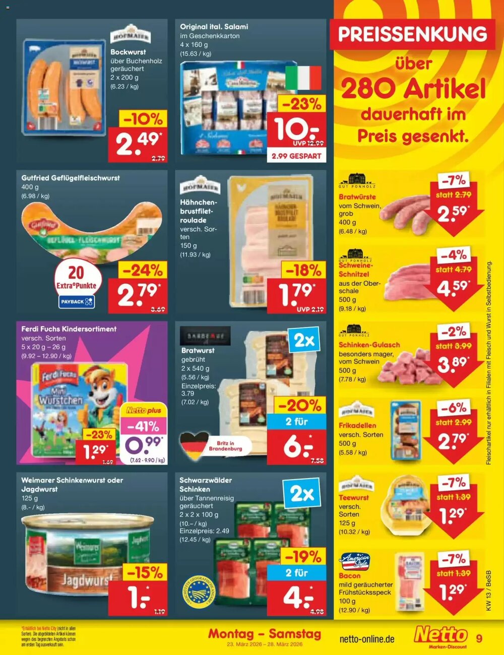 Netto Marken-Discount Prospekt (ab 23.03.2026) zum Blättern - Seite 9