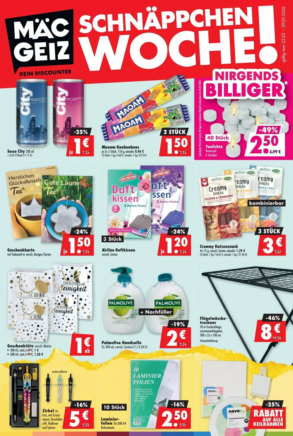 Mäc Geiz Prospekt (ab 23.03.2026) zum Blättern - Seite 1