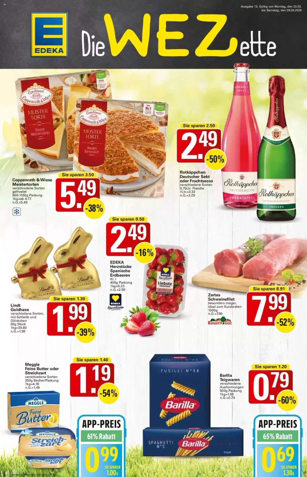 WEZ Prospekt (ab 23.03.2026) zum Blättern - Seite 1